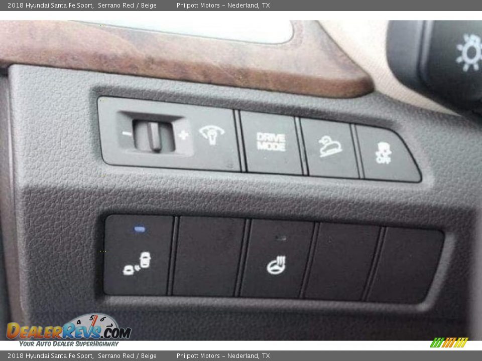 2018 Hyundai Santa Fe Sport Serrano Red / Beige Photo #24