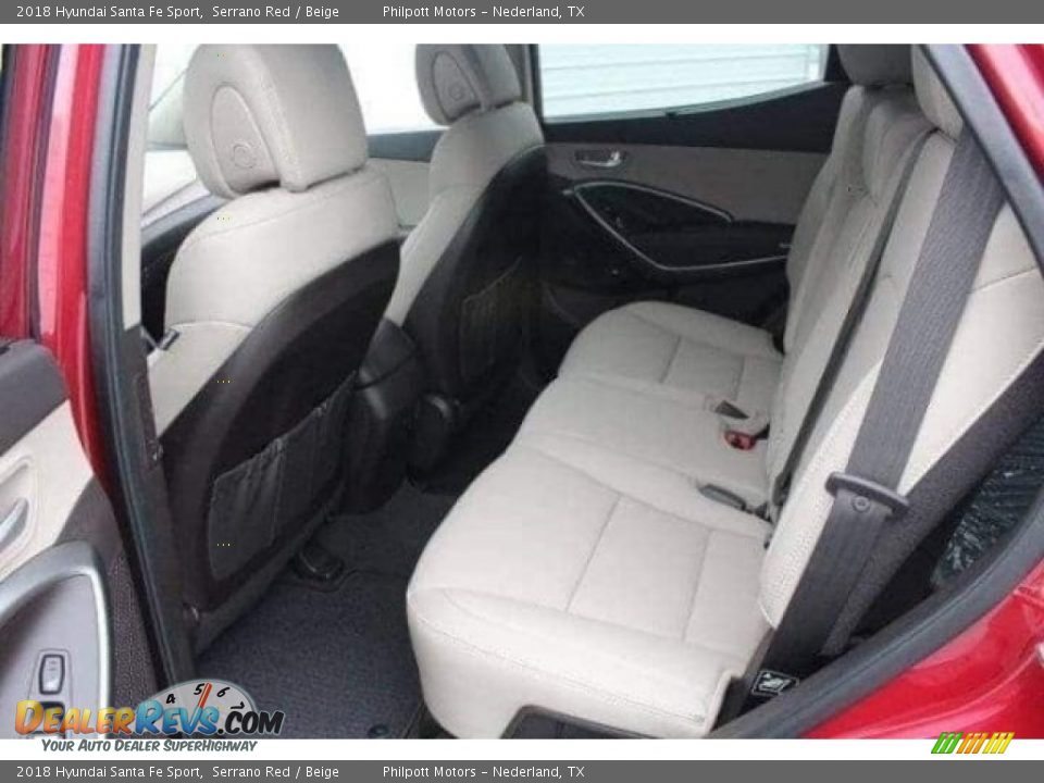 2018 Hyundai Santa Fe Sport Serrano Red / Beige Photo #26