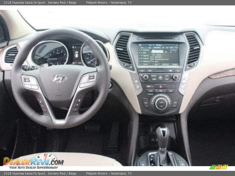 2018 Hyundai Santa Fe Sport Serrano Red / Beige Photo #27