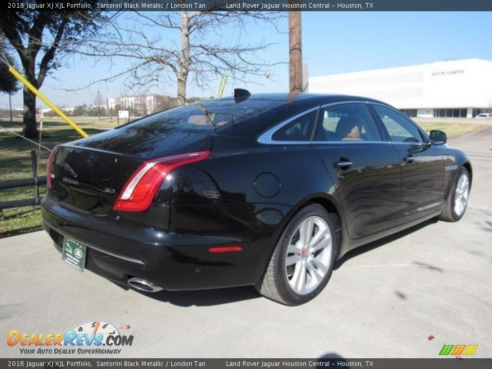 2018 Jaguar XJ XJL Portfolio Santorini Black Metallic / London Tan Photo #7