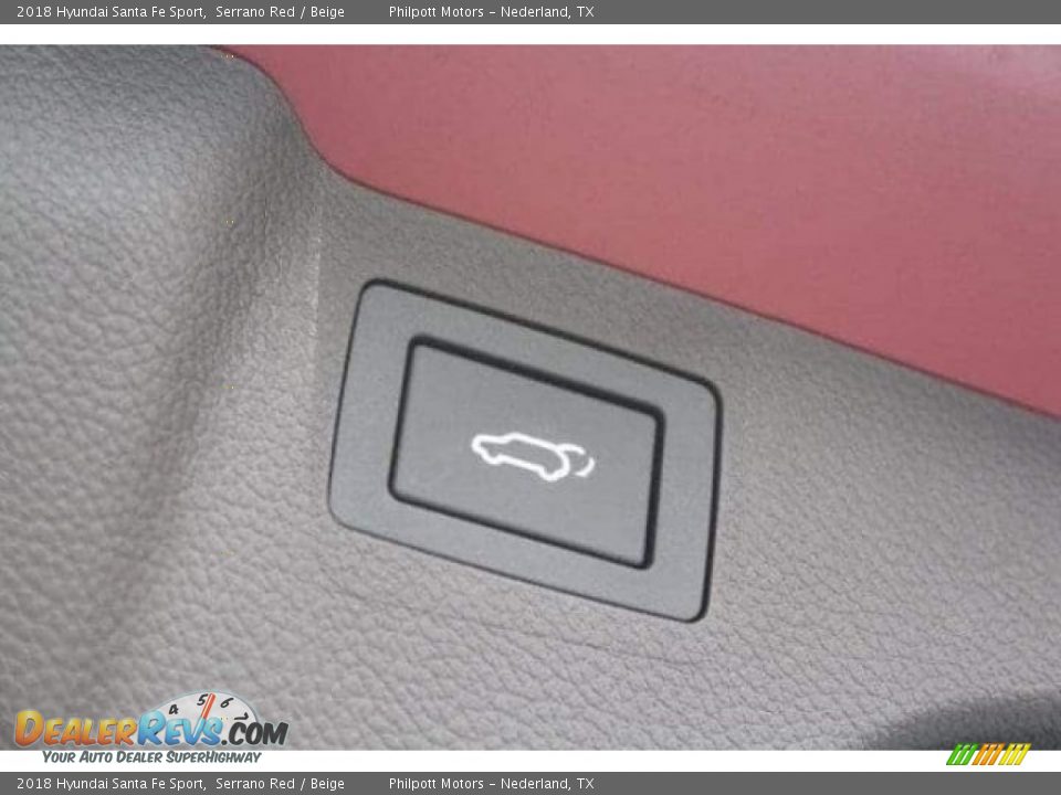 2018 Hyundai Santa Fe Sport Serrano Red / Beige Photo #30