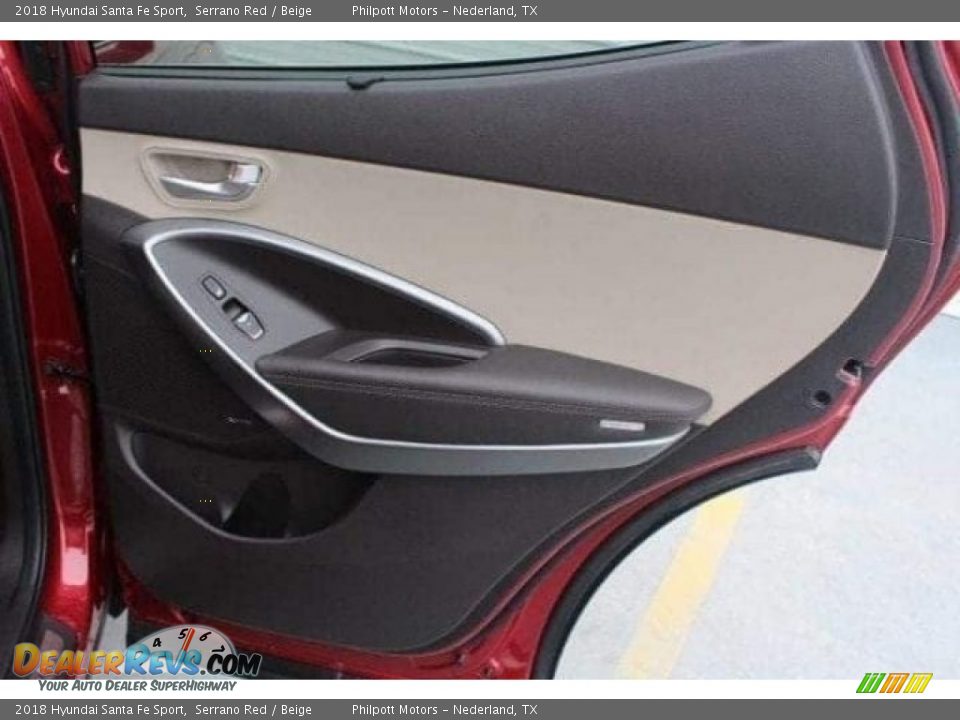 2018 Hyundai Santa Fe Sport Serrano Red / Beige Photo #31
