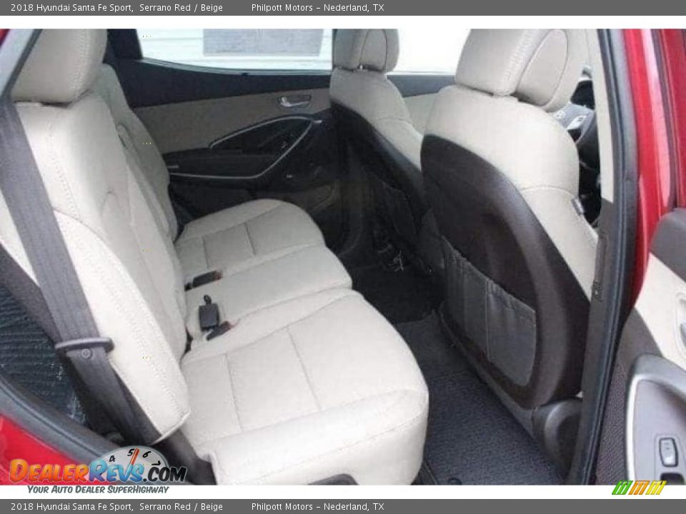 2018 Hyundai Santa Fe Sport Serrano Red / Beige Photo #32