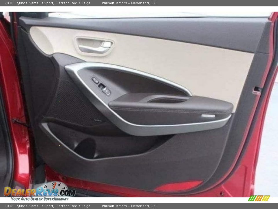 2018 Hyundai Santa Fe Sport Serrano Red / Beige Photo #33