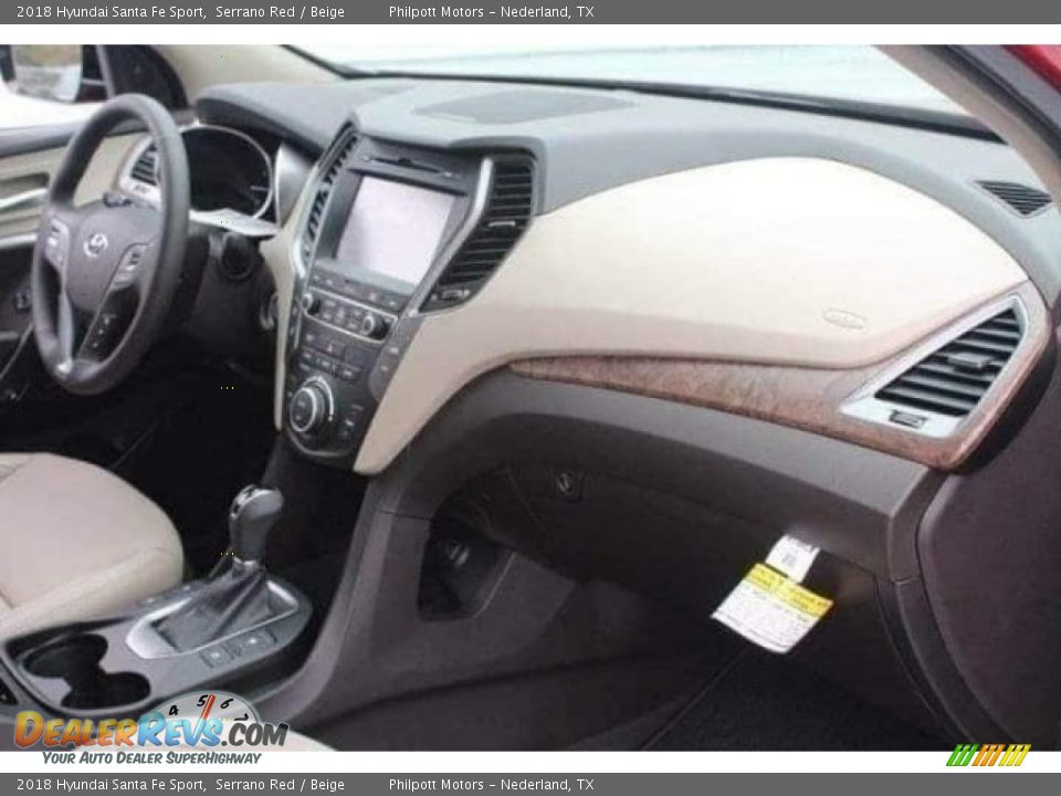 2018 Hyundai Santa Fe Sport Serrano Red / Beige Photo #34