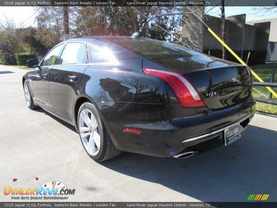 2018 Jaguar XJ XJL Portfolio Santorini Black Metallic / London Tan Photo #12