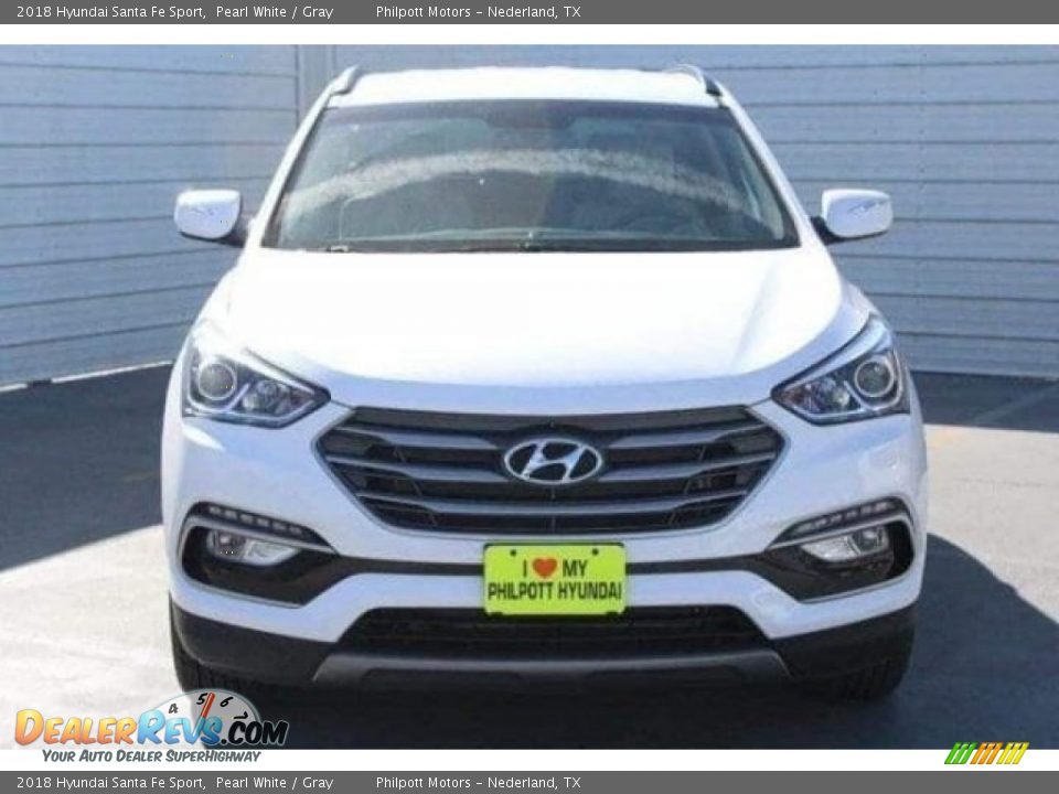2018 Hyundai Santa Fe Sport Pearl White / Gray Photo #2