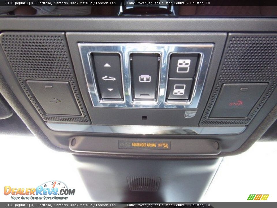 2018 Jaguar XJ XJL Portfolio Santorini Black Metallic / London Tan Photo #23