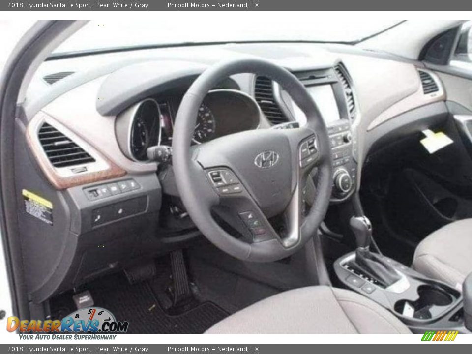 2018 Hyundai Santa Fe Sport Pearl White / Gray Photo #13