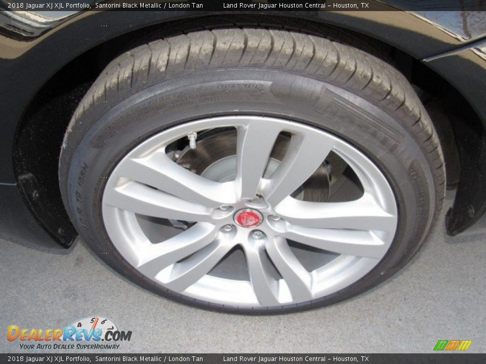 2018 Jaguar XJ XJL Portfolio Santorini Black Metallic / London Tan Photo #24