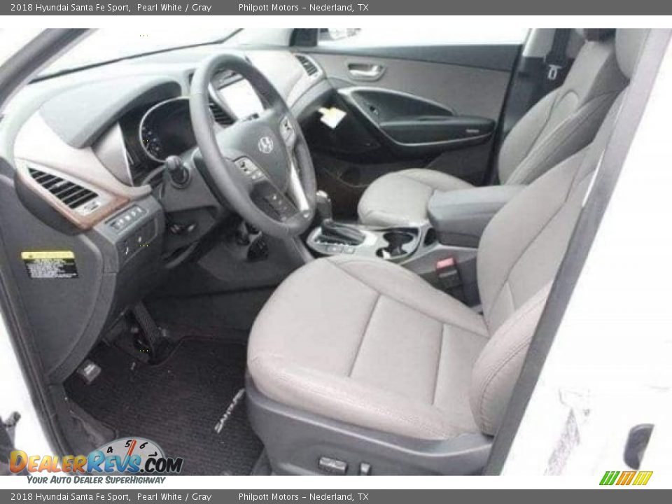 2018 Hyundai Santa Fe Sport Pearl White / Gray Photo #14