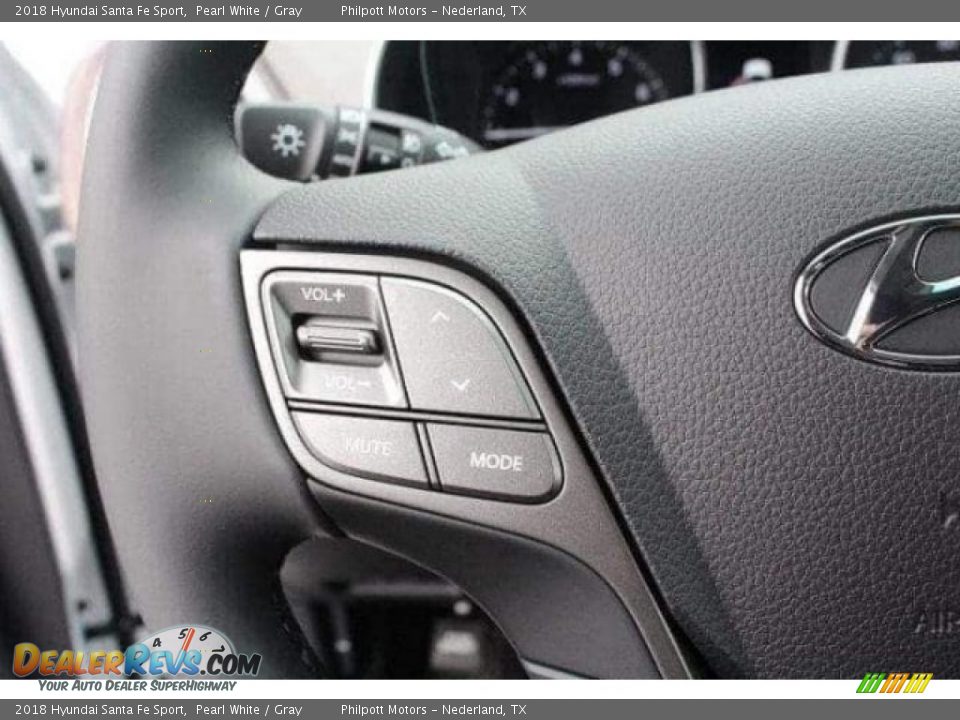 2018 Hyundai Santa Fe Sport Pearl White / Gray Photo #19