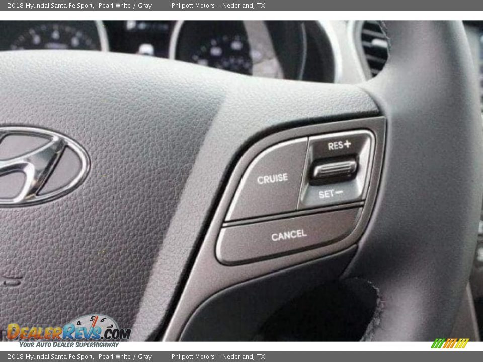 2018 Hyundai Santa Fe Sport Pearl White / Gray Photo #20