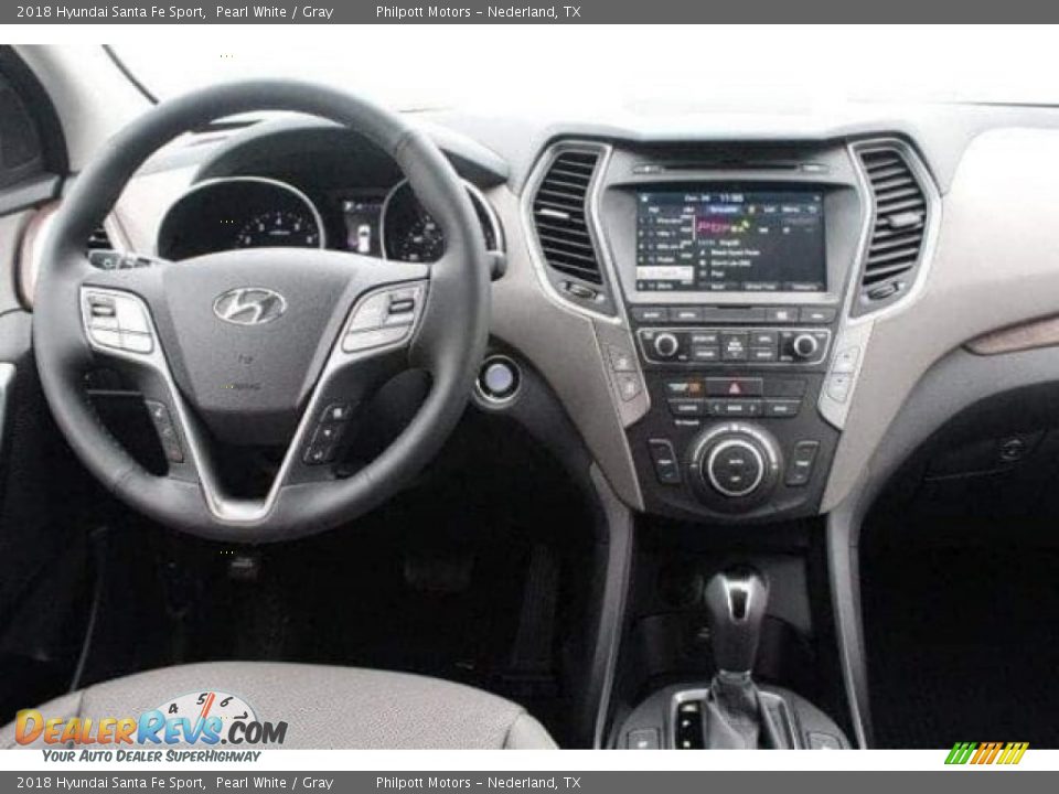 2018 Hyundai Santa Fe Sport Pearl White / Gray Photo #25