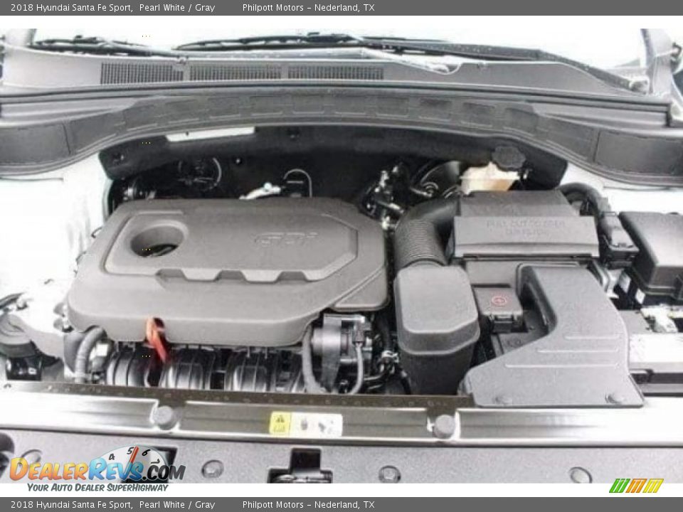 2018 Hyundai Santa Fe Sport Pearl White / Gray Photo #34