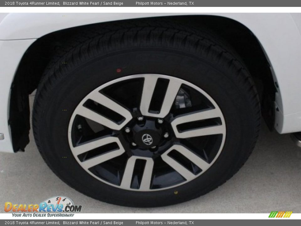 2018 Toyota 4Runner Limited Blizzard White Pearl / Sand Beige Photo #4