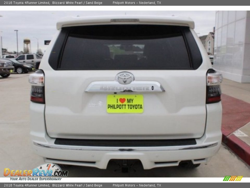 2018 Toyota 4Runner Limited Blizzard White Pearl / Sand Beige Photo #5