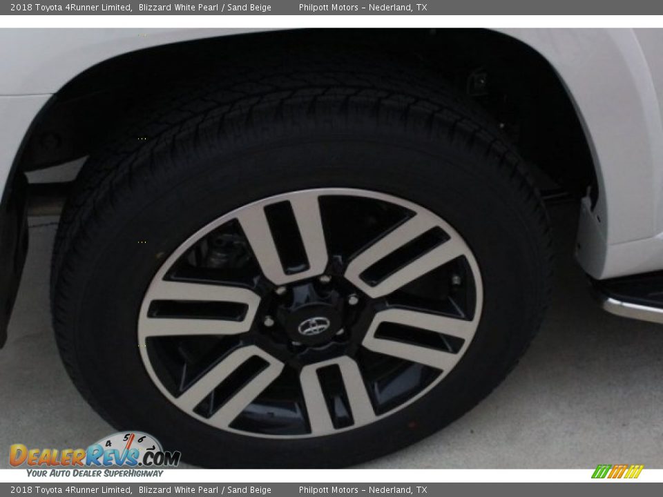 2018 Toyota 4Runner Limited Blizzard White Pearl / Sand Beige Photo #7