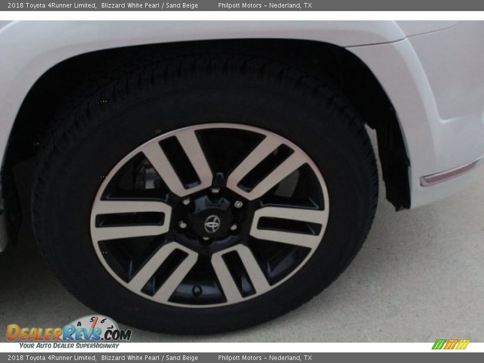 2018 Toyota 4Runner Limited Blizzard White Pearl / Sand Beige Photo #8