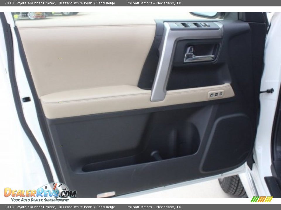 2018 Toyota 4Runner Limited Blizzard White Pearl / Sand Beige Photo #9
