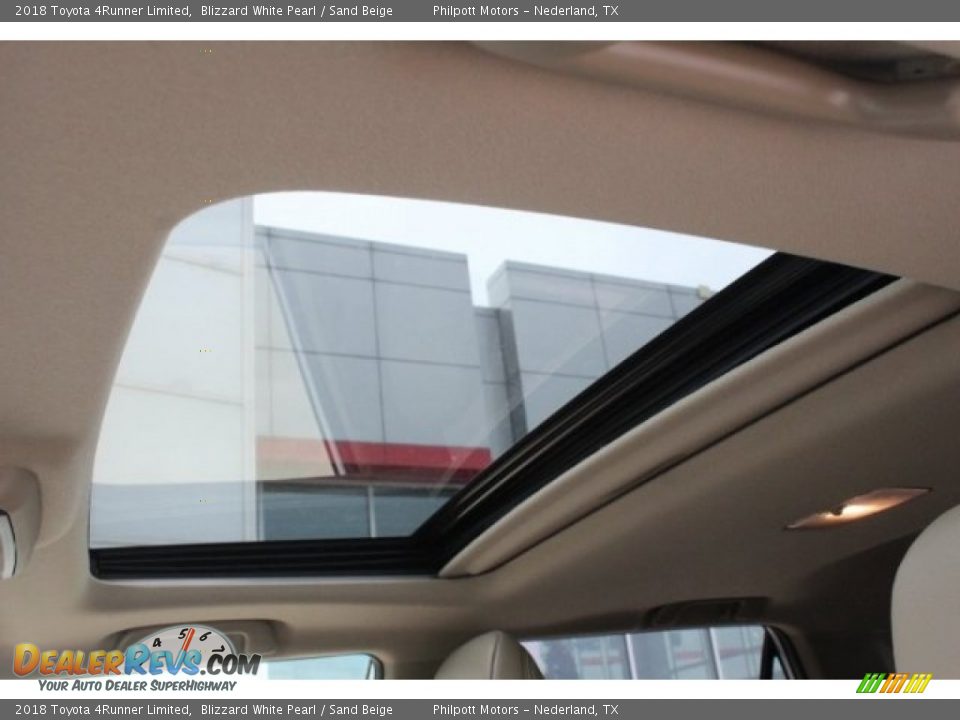 2018 Toyota 4Runner Limited Blizzard White Pearl / Sand Beige Photo #11