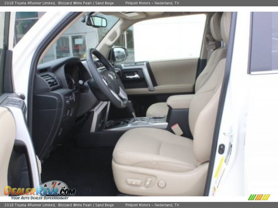 2018 Toyota 4Runner Limited Blizzard White Pearl / Sand Beige Photo #12