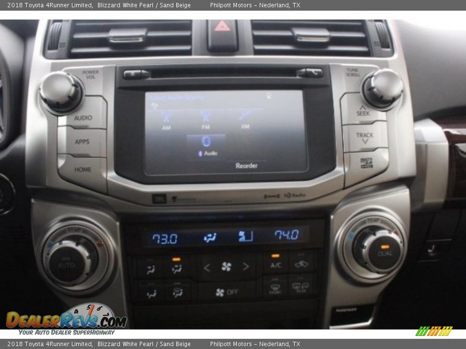 2018 Toyota 4Runner Limited Blizzard White Pearl / Sand Beige Photo #15