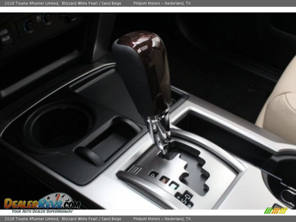 2018 Toyota 4Runner Limited Blizzard White Pearl / Sand Beige Photo #16