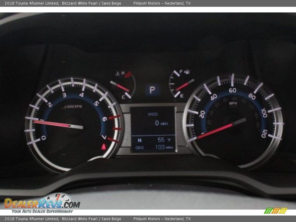 2018 Toyota 4Runner Limited Blizzard White Pearl / Sand Beige Photo #19