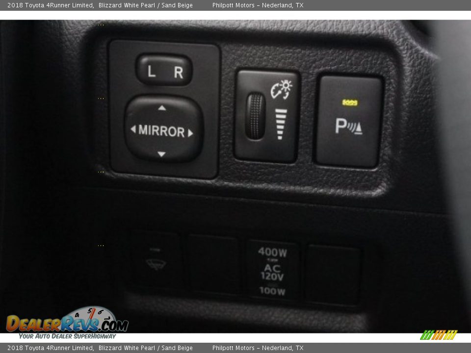 2018 Toyota 4Runner Limited Blizzard White Pearl / Sand Beige Photo #20