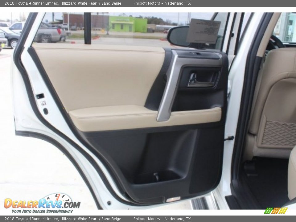 2018 Toyota 4Runner Limited Blizzard White Pearl / Sand Beige Photo #21