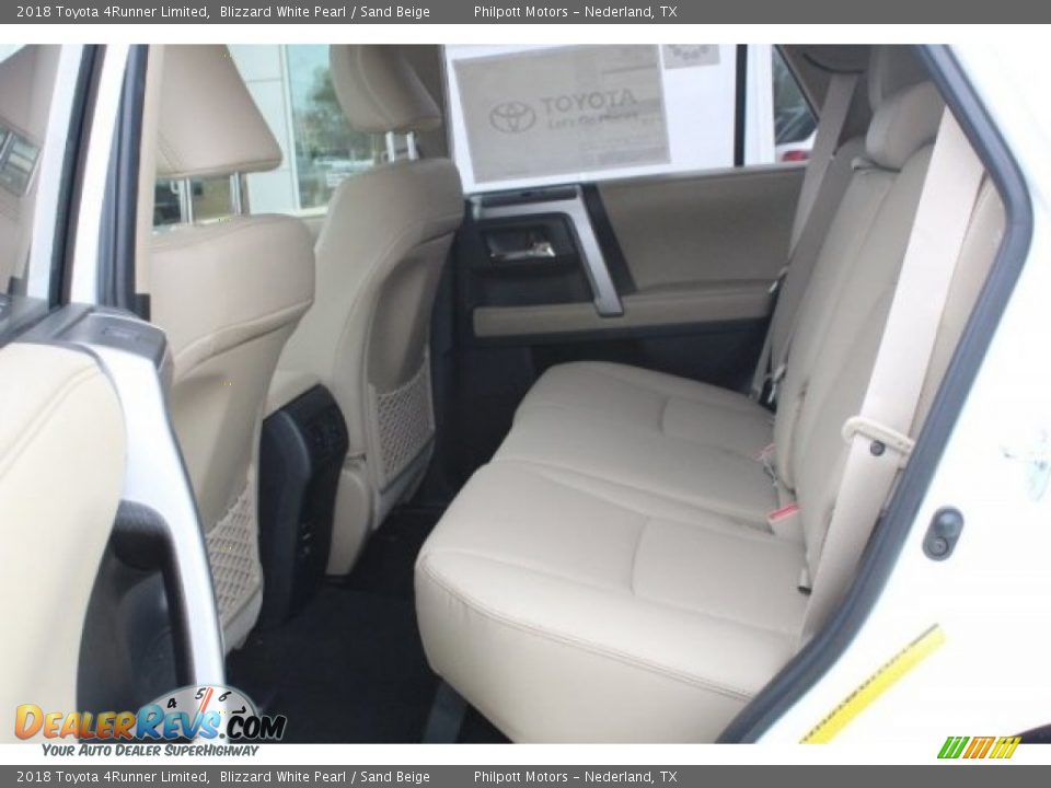 2018 Toyota 4Runner Limited Blizzard White Pearl / Sand Beige Photo #22