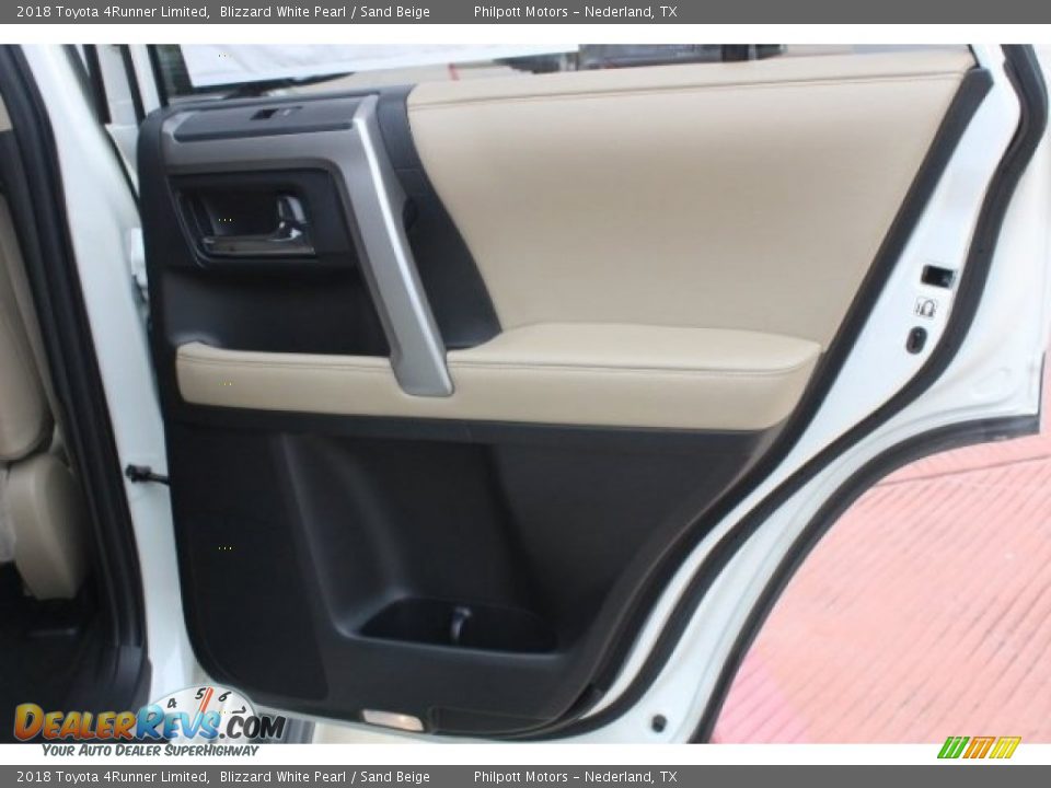 2018 Toyota 4Runner Limited Blizzard White Pearl / Sand Beige Photo #27