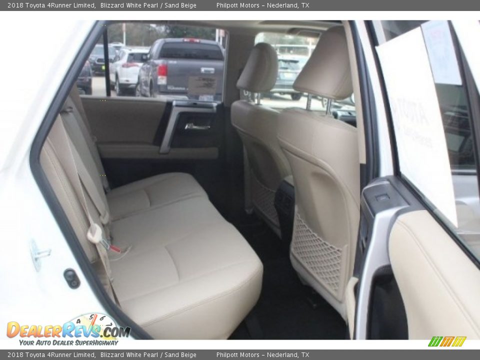 2018 Toyota 4Runner Limited Blizzard White Pearl / Sand Beige Photo #28
