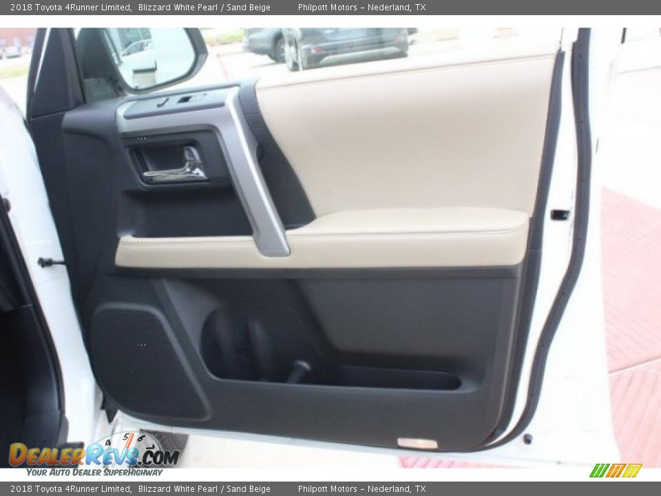 2018 Toyota 4Runner Limited Blizzard White Pearl / Sand Beige Photo #29