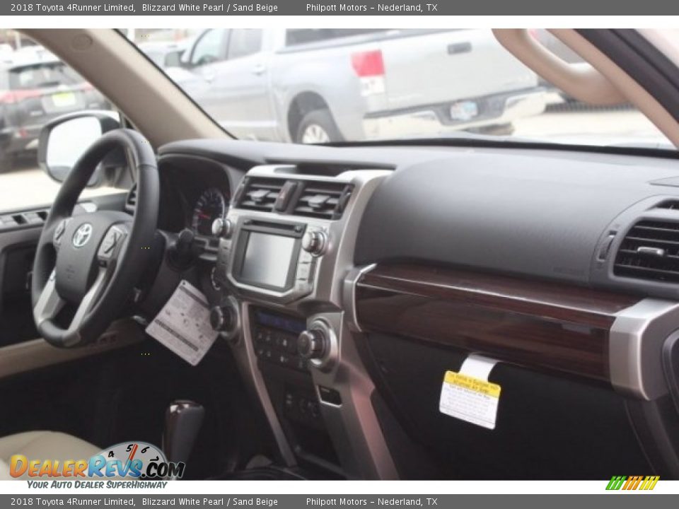 2018 Toyota 4Runner Limited Blizzard White Pearl / Sand Beige Photo #30