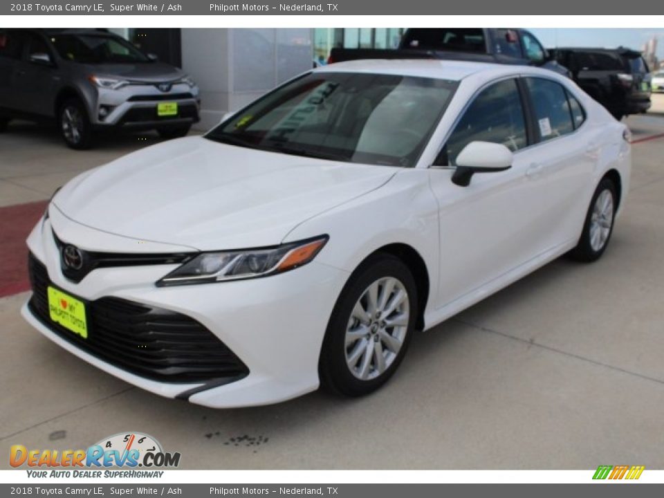 2018 Toyota Camry LE Super White / Ash Photo #3