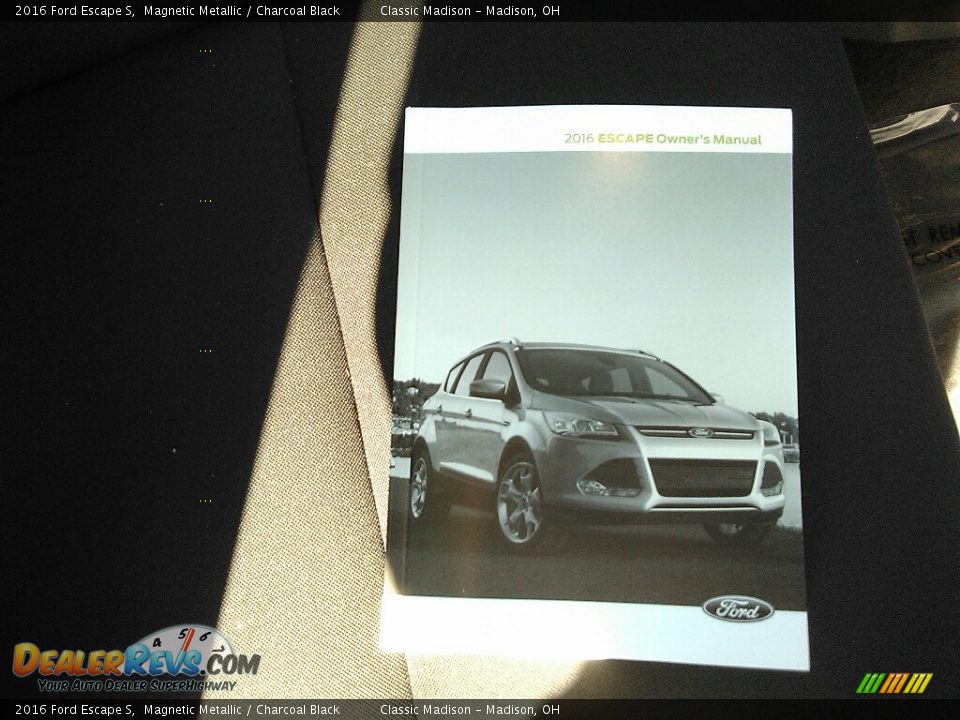 2016 Ford Escape S Magnetic Metallic / Charcoal Black Photo #9