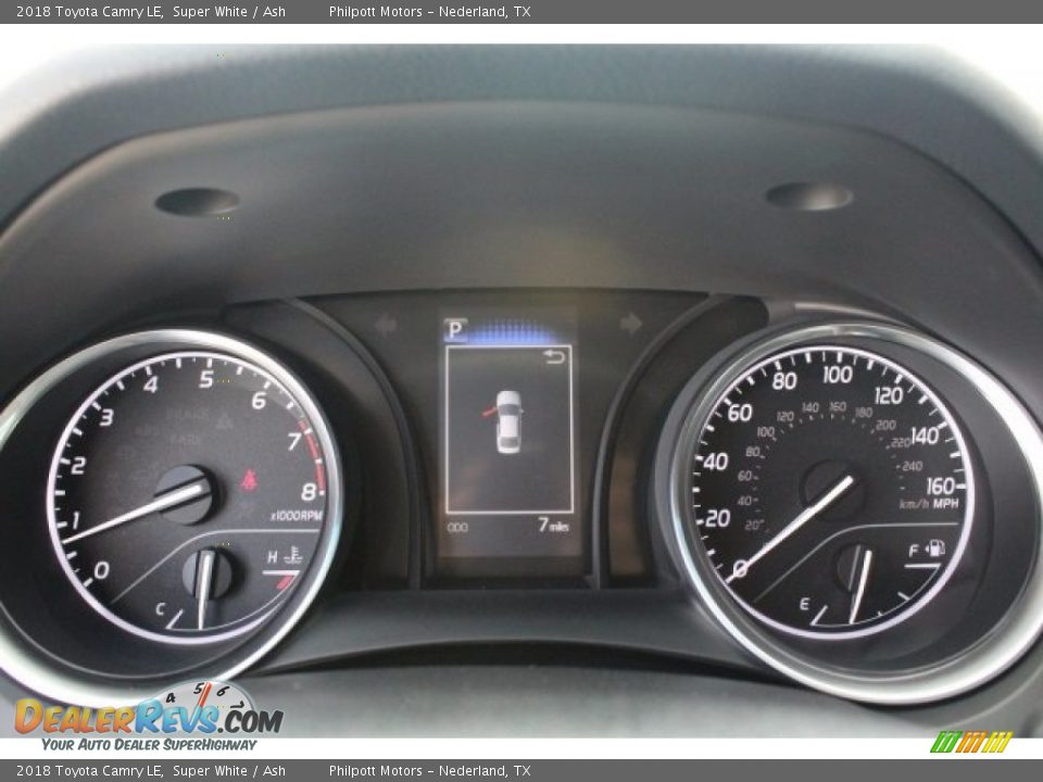 2018 Toyota Camry LE Super White / Ash Photo #17