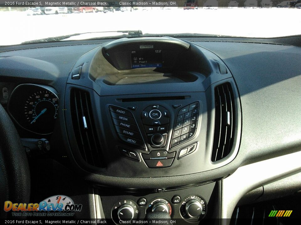 2016 Ford Escape S Magnetic Metallic / Charcoal Black Photo #14