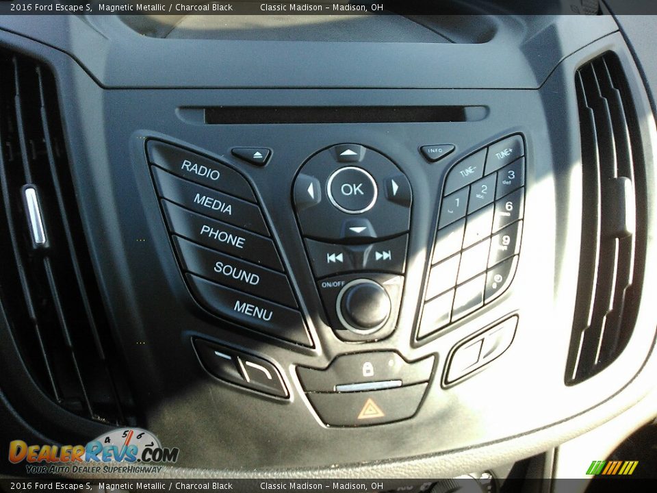 2016 Ford Escape S Magnetic Metallic / Charcoal Black Photo #18