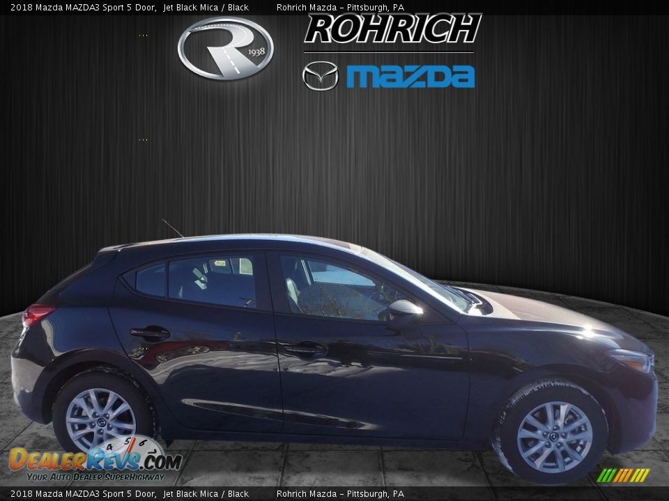 2018 Mazda MAZDA3 Sport 5 Door Jet Black Mica / Black Photo #2
