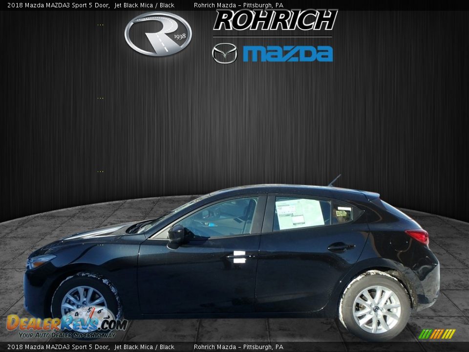 2018 Mazda MAZDA3 Sport 5 Door Jet Black Mica / Black Photo #3
