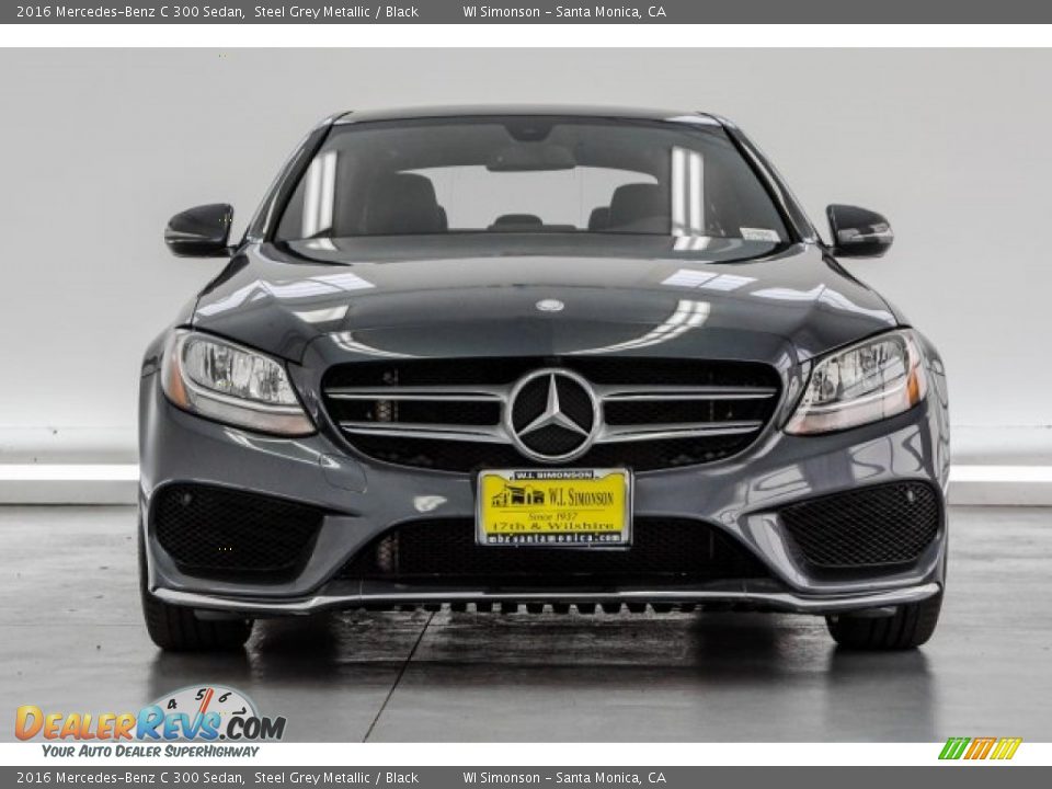 2016 Mercedes-Benz C 300 Sedan Steel Grey Metallic / Black Photo #2