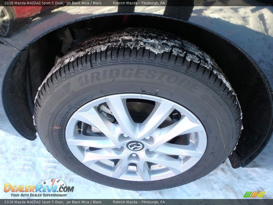 2018 Mazda MAZDA3 Sport 5 Door Jet Black Mica / Black Photo #6
