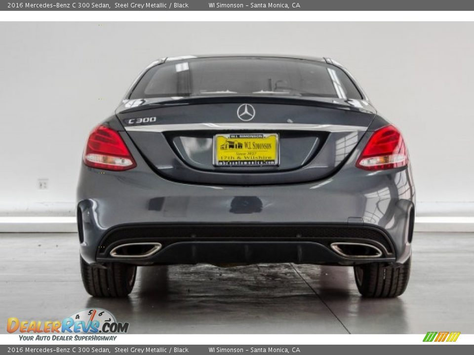 2016 Mercedes-Benz C 300 Sedan Steel Grey Metallic / Black Photo #3