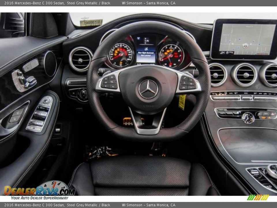 2016 Mercedes-Benz C 300 Sedan Steel Grey Metallic / Black Photo #5