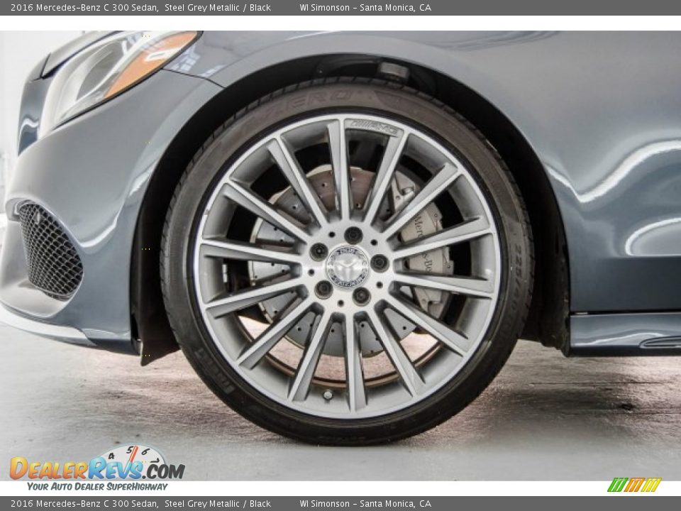 2016 Mercedes-Benz C 300 Sedan Steel Grey Metallic / Black Photo #8