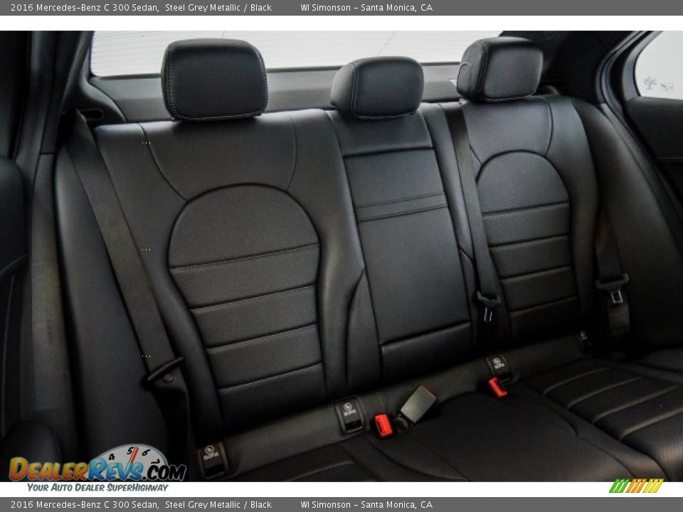 2016 Mercedes-Benz C 300 Sedan Steel Grey Metallic / Black Photo #12