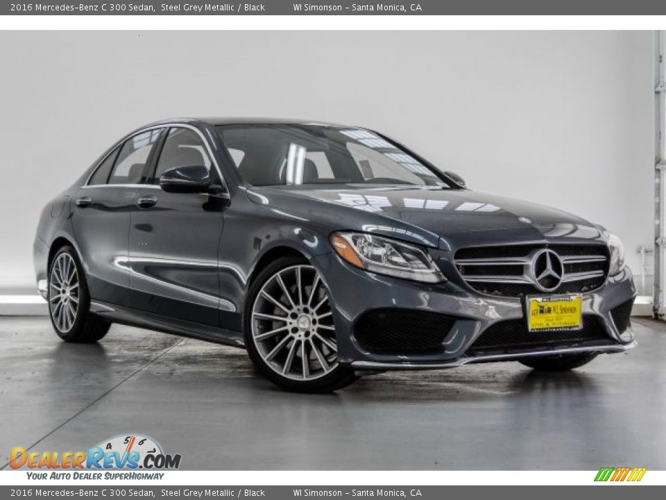 2016 Mercedes-Benz C 300 Sedan Steel Grey Metallic / Black Photo #13